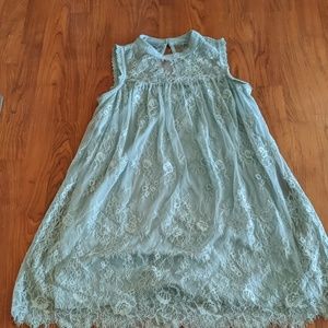 Ice Blue Lace Dress